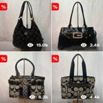 Joblot Bundle of 5x Designer Bags – Coach & Guess – Mixed Styles 