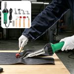 1600W Plastic Welder Welding Tool Hot Air Gun 20℃ 600℃ Variable With Nozzle Kit