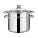 24 Cm Stainless Steel Cooking Pot Rust-Resistant for Soup Making, Busy Families