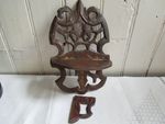 Antique Wooden Fretwork Folding Wall Bracket Requires Repair and Rescue