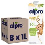 8 x 1L Alpro Growing Up 1-3+ Oat Drink Gluten Free Plant-Based with Calcium