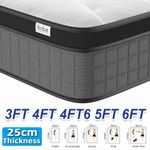 LUXURY ORTHOPAEDIC 4000 POCKET SPRUNG MATTRESS 3FT 4FT 4FT6 DOUBLE 5FT KING SIZE