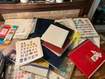 world stamps 9.5kg messy clear out many albums aaaa