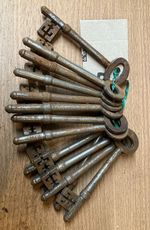 Vintage Rusty Church Lock Warded Key (Various) Old Key - Genuine Key - Antique 