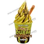 Ice cream van sticker Dubai Chocolate Kadaif Straw Sundae whippy decals