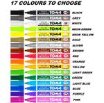 PERMANENT CAR TYRE TIRE METAL PAINT PEN OIL BASED MARKER WATERPROOF 17 COLOURS