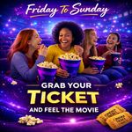 4 x Cineworld Cinema Ticket Valid: Fri Sat Sun QUICK DELIVERY - Read Description