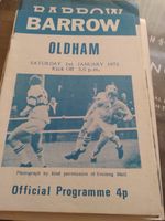 Barrow v Oldham  1971/72