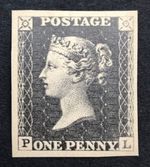 Penny Black - Facsimile Reproduction - with full gum
