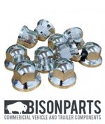 *27MM UNIVERSAL PLASTIC CHROME COATED WHEEL NUT COVERS (PACK OF 10) BP110-241/10