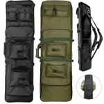46"/117cm Tactical Rifle Range Bag Gun Carry Soft Case Molle Hunting Backpack