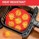Silicone Egg Bite Molds for Air Fryer - 7-Cavity Non-Stick Muffin Pan for Cupcak