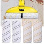 2Pcs Rollers for KARCHER FC3 FC5 FC7 Wet/Dry Hard Floor Cleaner Soft Roller Set