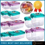FOOD STORAGE CONTAINERS AIRTIGHT IN VARIOUS SETS CLIP LOCK STORAGE VACUUM TIGHT