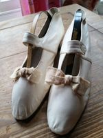 Antique Edwardian /1920s Cream Kid Leather Mary Janes Shoes Size 5.5/6 Low Heel