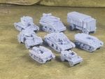 Resin 3D printed 28mm (1/56) WW2 British tanks and Vehicles for Bolt Action
