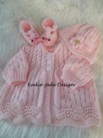 Baby Knitting Pattern #124 - To make a 3 Piece Matinee Set for 0-3/3-6m Baby