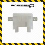 100Pcs White Inline Blade Fuse Holder Clip Together Inter Locking Fuse Holder