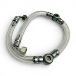 Triumph T140V UK Clear Fuel Line Assembly (1973-78) OEM: 83-6209