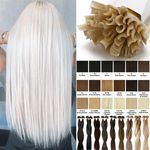 1G Double Drawn 100% Remy Pre Bonded Nail U Tip Keratin Human Hair Extensions UK