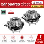 FOR NISSAN NAVARA D40 2005-ON FRONT WHEEL HUB & BEARING W/ ABS PAIR X2 KIT