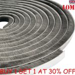 10/5M Draught Excluder Brush Pile Weather Seal Strip Insulation Door Window Tape