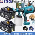 Paint Sprayer For Makita 18V Battery Electric Spray Gun Cordless Fence Wall HVLP