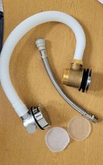 Aqualisa Chrome Pop-Up Waste Bath Filler Overflow Kit Part No. 477501
