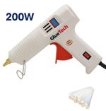 200W Industrial Hot Glue Gun + 10 Glue Sticks | ON/OFF Switch | UK Plug