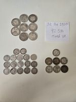 Mixed UK Pre-1920 Coins Bulk Lot - 32 Coins, 92.5% Silver (Uncertified)