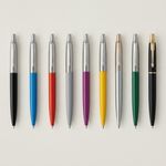 6 Pcs Parker Style Ballpoint Ball Pen - Limited Edition Colours - Black Blue Ink