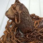 Old Rusty Chain Rustic Chain Salvage Light hanger Kitchen Indoor Outdoor 8mm