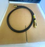 CPS HV5E - Black Vacuum Hose 3/8" Fittings with In-Line Ball Valve