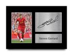 Steven Gerrard Signed Liverpool Pre Printed Autograph Photo Memorabilia Gift