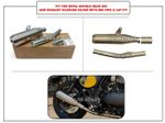 For Royal Enfield "BEAR 650" AEW Exhaust Silencer Silver With Mid Pipe & Cat