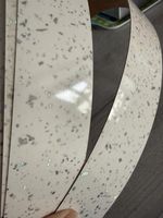 White/Silver Speckled Gloss edging trim for worktops