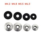 M4.2 M4.8 M5.5 M6.3 Bonded Sealing Washers EPDM Rubber Waterproof 304 Stainless