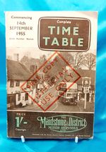 1955 Maidstone &District Motor Services LTD. OFFICIAL USE ONLY Time Table & Map