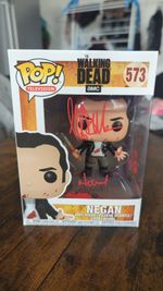 Jeffrey Dean Morgan Signed Negan The Walking Dead Funko Pop Beckett 