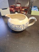 Vintage Ceramic Creamer – Blue & White Transferware Pattern – Classic English St