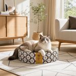 40cm Round Cat Scratcher Bowl Corrugated Cardboard Kitten Cat Scratching Pad Bed