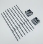 Engine Struts & Afterburner Kit Star Wars Y-Wing 3D printed part Hasbro Kenner