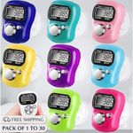 Digital Finger LED Tally Counter – Bulk Pack (1 to 30Pcs) for Prayer & Countin