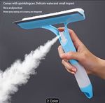 3-in-1 Window Squeegee with Removable Spray Bottle, 23x20cm Blue/White