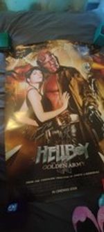 An Original Poster Of Hellboy 2 : The Golden Army Signed By Two Cast Members 