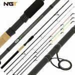 NGT XT Feeder Rod 11ft 3pc Carbon Fishing Rod With 3x Carbon Tips | 80-120g CW
