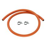 Calor Low Pressure Gas Hose & Clips 1m 8mm LPG BBQ Camping