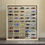 50 Grids Acrylic Display Case 1/64 Hot Wheels Diecast Car Matchbox Wall Mounted
