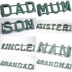 Named Funeral Tributes Foam Letters Family Relative Frames & Stand choice of 43