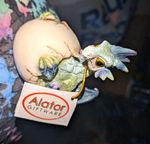 Alator Giftware Mythical Creatures Baby Dragon Hatching Egg Figurine